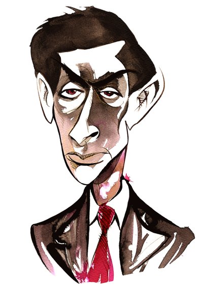 Hans Krasa - colour caricature by Neale Osborne